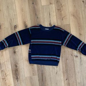 Navy retro urban outfitter sweatshirt